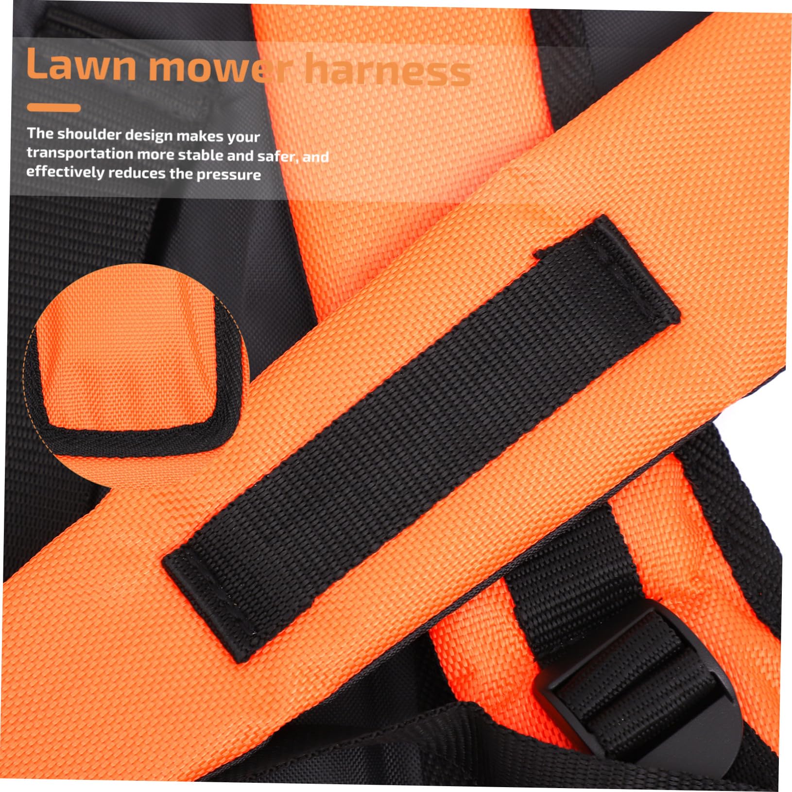 Hemobllo 2piezas Correas de Hombro para Cortacésped Profesional Cinturón Acolchado Diseño para Desbrozadora Uso Cómodo Jardín