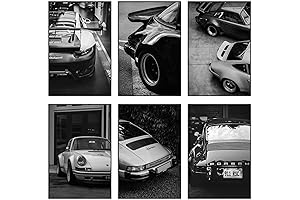 SSLGLS100 Car Poster Wall Art Decor for Men: Vintage and Artistic Room Aesthetics