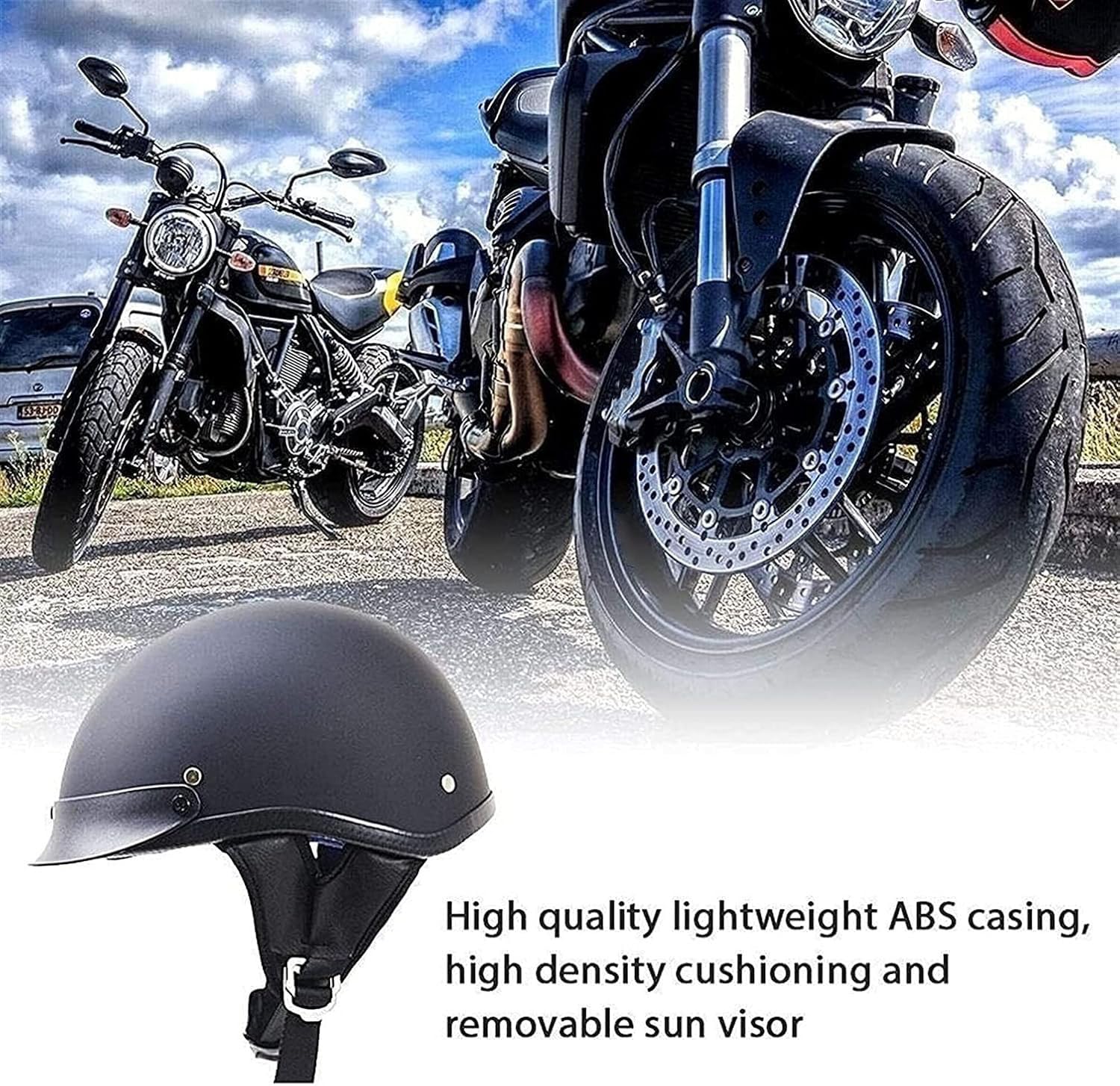Casco Moto Vintage Jet ECE Homologado Casco De Motocicleta Half Casco Cráneo Pequeño Y Ligero Capmotorbike Cara Abierta Liberación Rápida Hebilla para Hombres Y Mujeres A,M