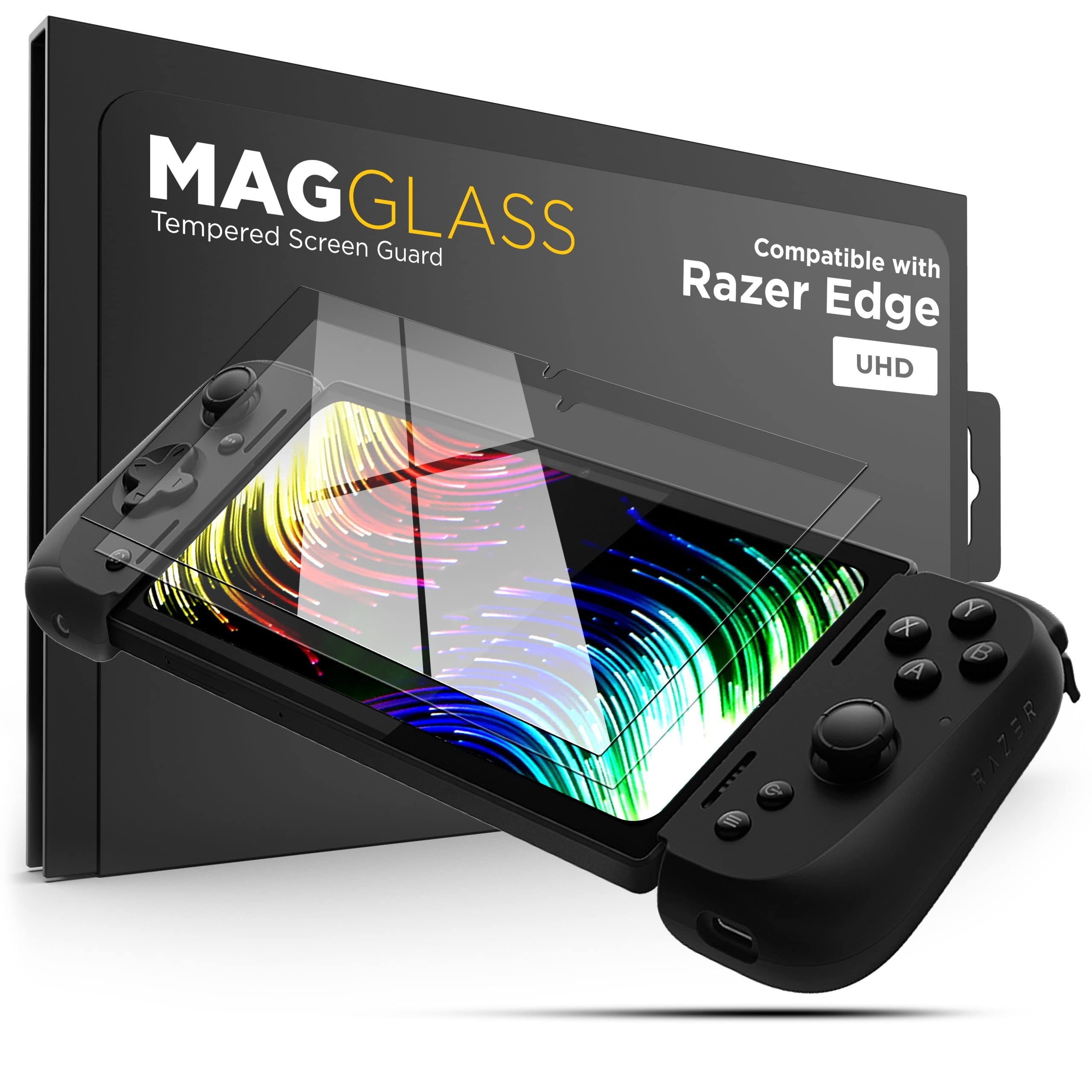 magglass 2-Pack Screen Protector for Razer Edge, UHD Tempered Glass (Android Handheld Gaming Console)