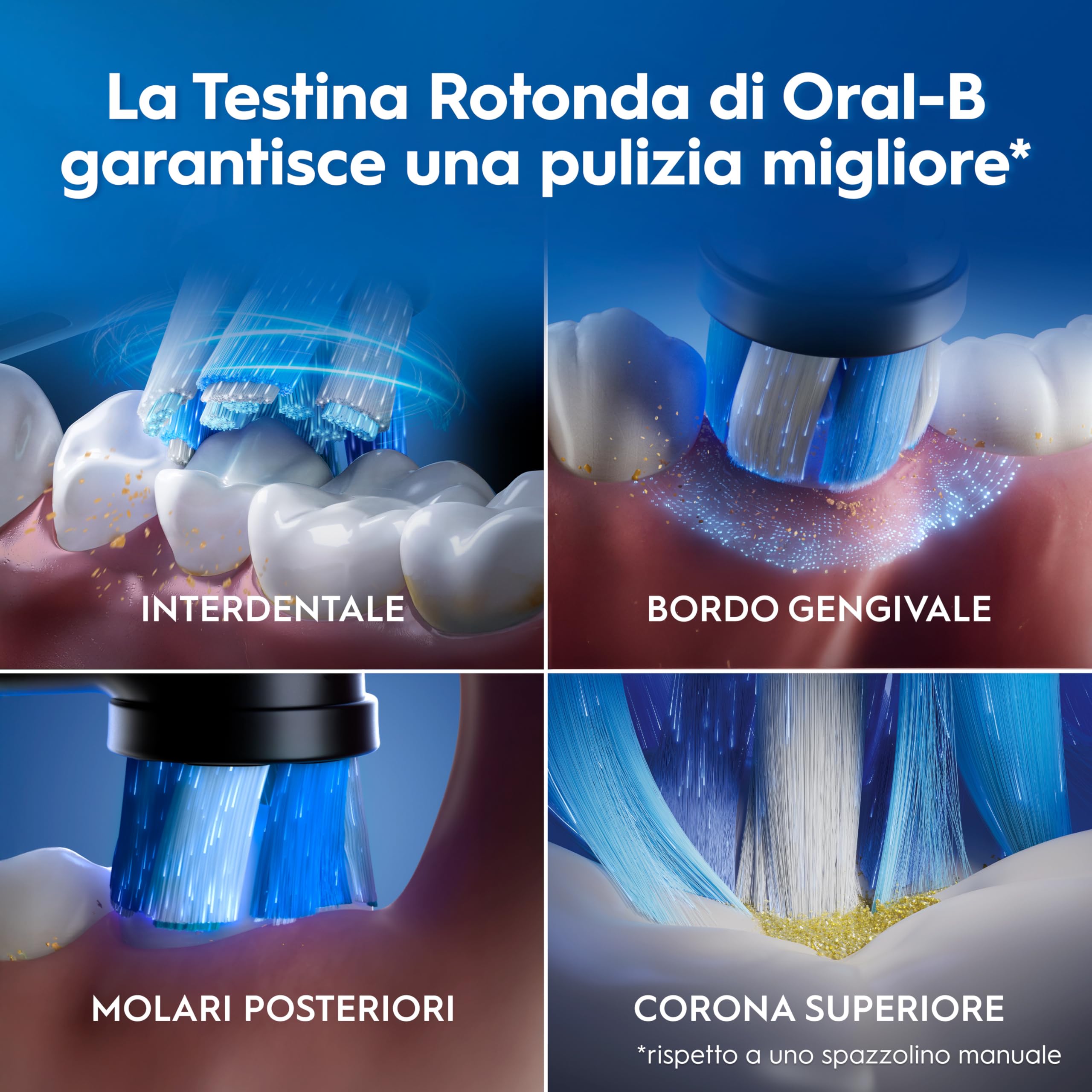 Oral-B Spazzolino Elettrico Ricaricabile iO 3N Nero, 1 Testina Di Ricambio, 1 Spazzolino Elettrico Oral B + 1 Dentifricio Gengive & Smalto Pro-Repair Classico 75ml