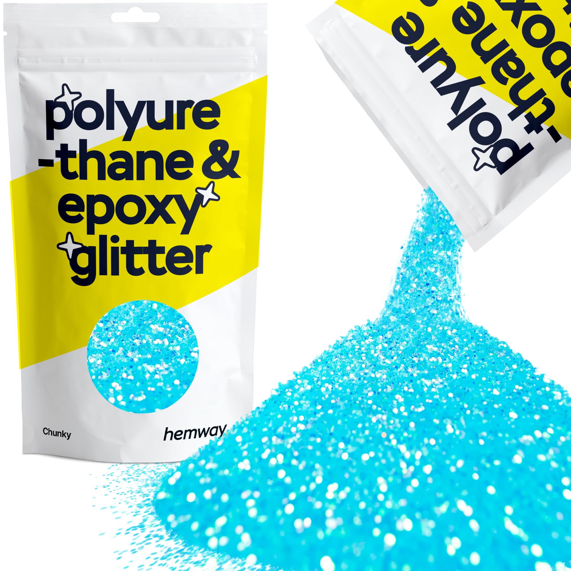 Hemway Resin Glitter Bronze Brown 100g Super Chunky | Polyurethane & Epoxy Glitter for Resin Crafts, Tumblers, Coasters, Floor & Table Art — view 274