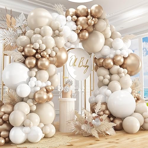 Miniatura 19 de Kit de arco de guirnalda de globos Here Comes the Sun, 412 piezas de diferentes tamaños de 18, 12, 10 y 5 pulgadas, kit de guirnalda de arco de