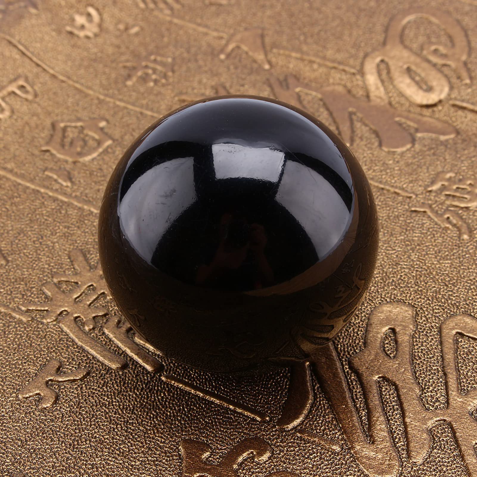 Ck Ossidiana Grezza,Sfera Di Di Ossidiana, 40Mm Sfera Di Naturale, Di Ossidiana Nera,Ossidiana Calda Asiatica Rara Sfera Di Vetro Di Quarzo