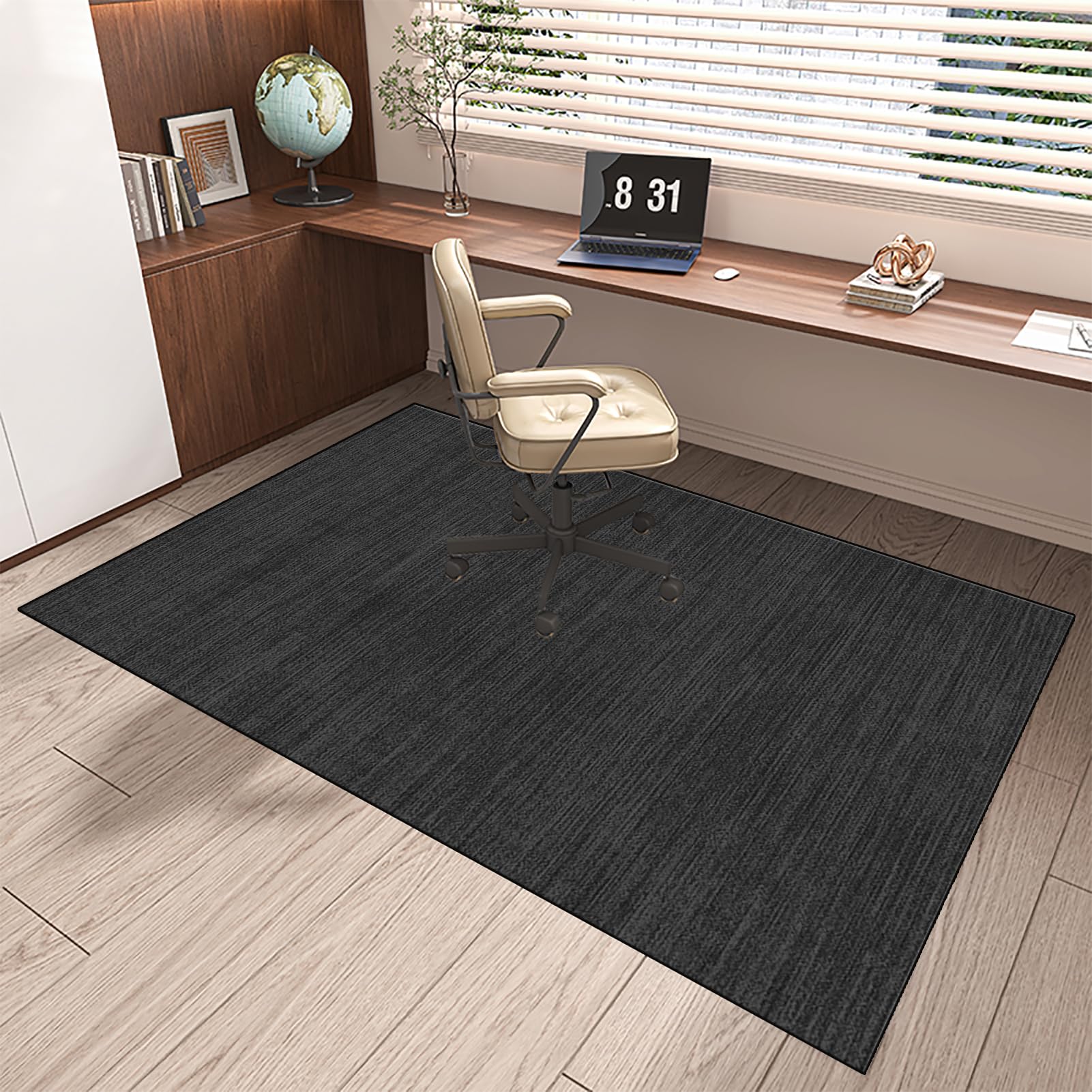 MXOUAJ Office Chair Mat for Carpet Floors Non-slip Gaming Chair Mat for Carpet & Wooden Floors Carpet Protector Chair Mat Easy to Clean Floor Protection Mat for Hard Floors 120 x 140 cm