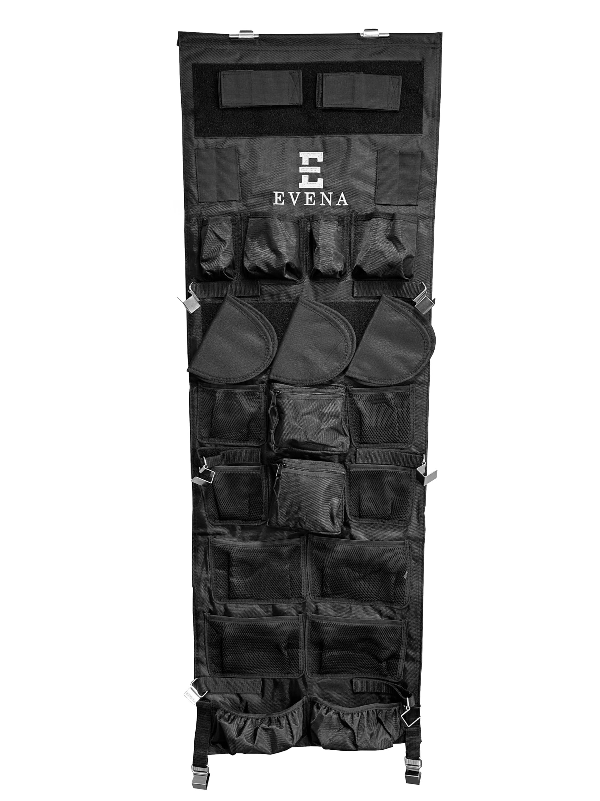 Tür-Organizer Panel für Safe und Schrank - Verstellbar verstellbar 120 x 40 cm - Robuste und anspassbare Aufbewahrung für Outdoor Ausrüstung Zubehör und Tools