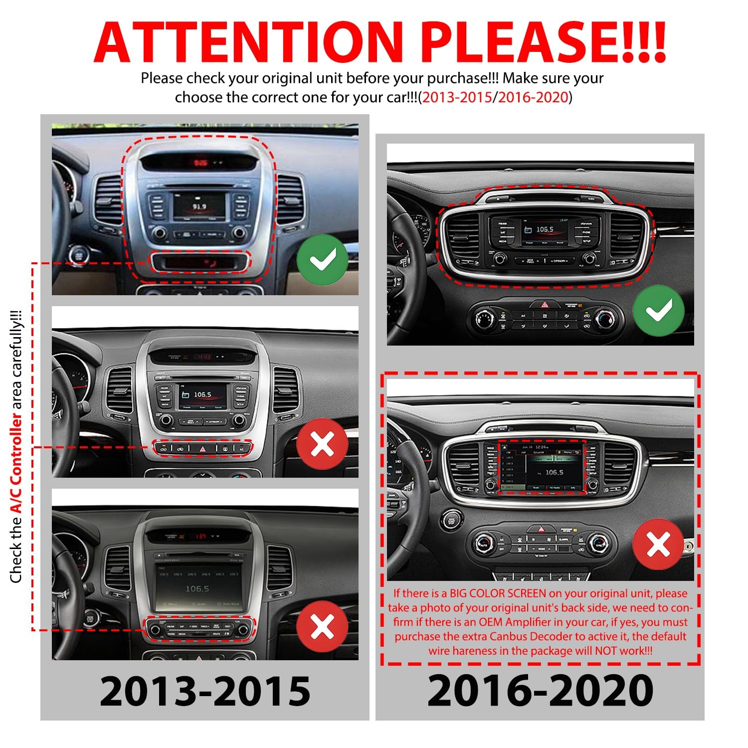 カーナビ Ex900 map 2016 with estima panel Amazon.com: for Kia Sorento 2016-2020 Car CarPlay Android Auto