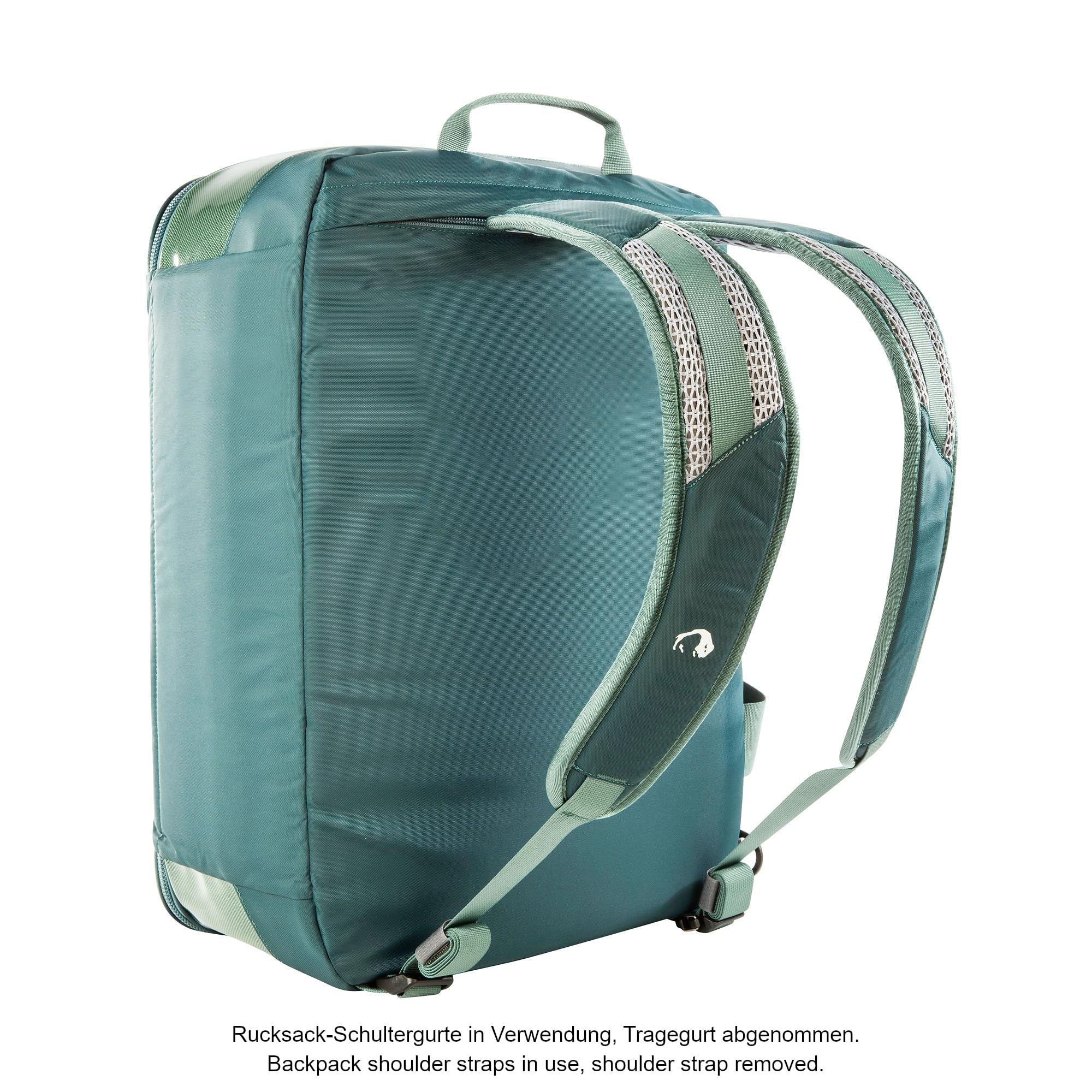 Tatonka Flight Barrel 35 l – wytrzymała torba podróżna z funkcją plecaka, odpowiednia do bagażu podręcznego samolotu, łącznie z paskiem na ramię, pojemność 35 litrów, Sage Green, 35 Liter, Torba