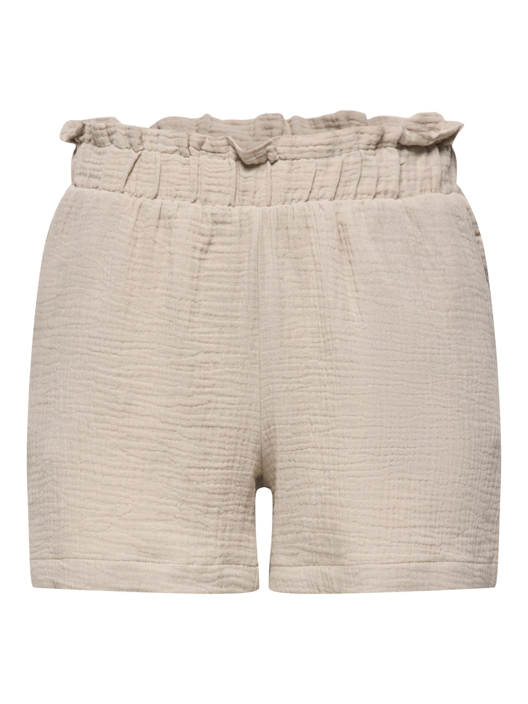 JdY Women's Jdytheis Theis Life Mw Shorts WVN Dia, Oxford Tan, L
