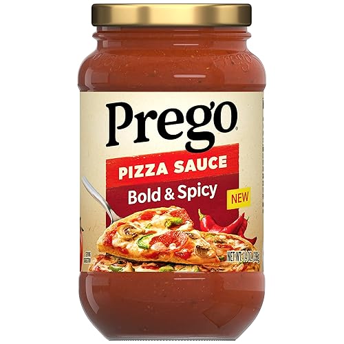 Prego Salsa de pizza audaz y picante, tarro de 14 onzas