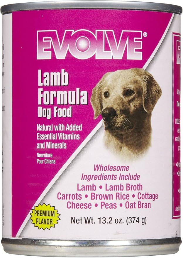 Evolve Lamb Dog Food 12X13.2Oz Canned Wet Pet Food Pet Supplies