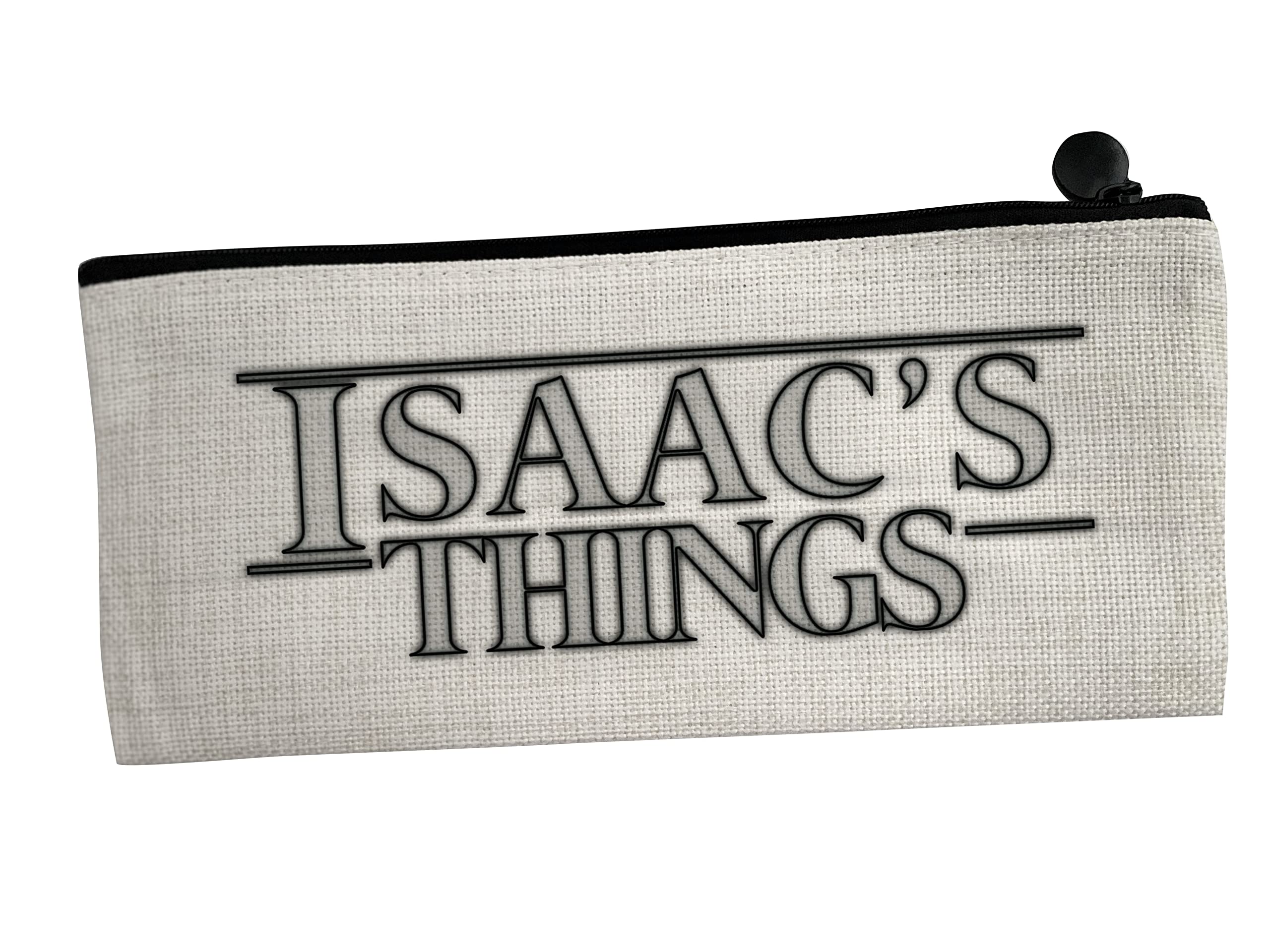 Artylicious Personalised Pencil Case - Linen Stranger Name - Things - Stationery Back to School