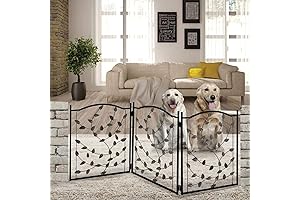 Etna Products TT Leaf Design Metal Patio Gates Outdoor Apartment