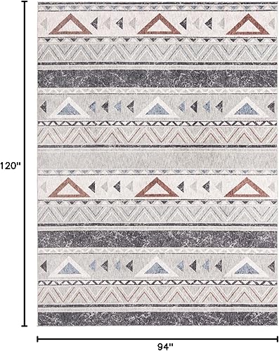 Miniatura 8 de Unique Loom Eco Southwestern Collection - Alfombra de área - Holbrook (rectangular 4 pies 0 pulgadas x 6 pies 0 pulgadas, grisnegro)