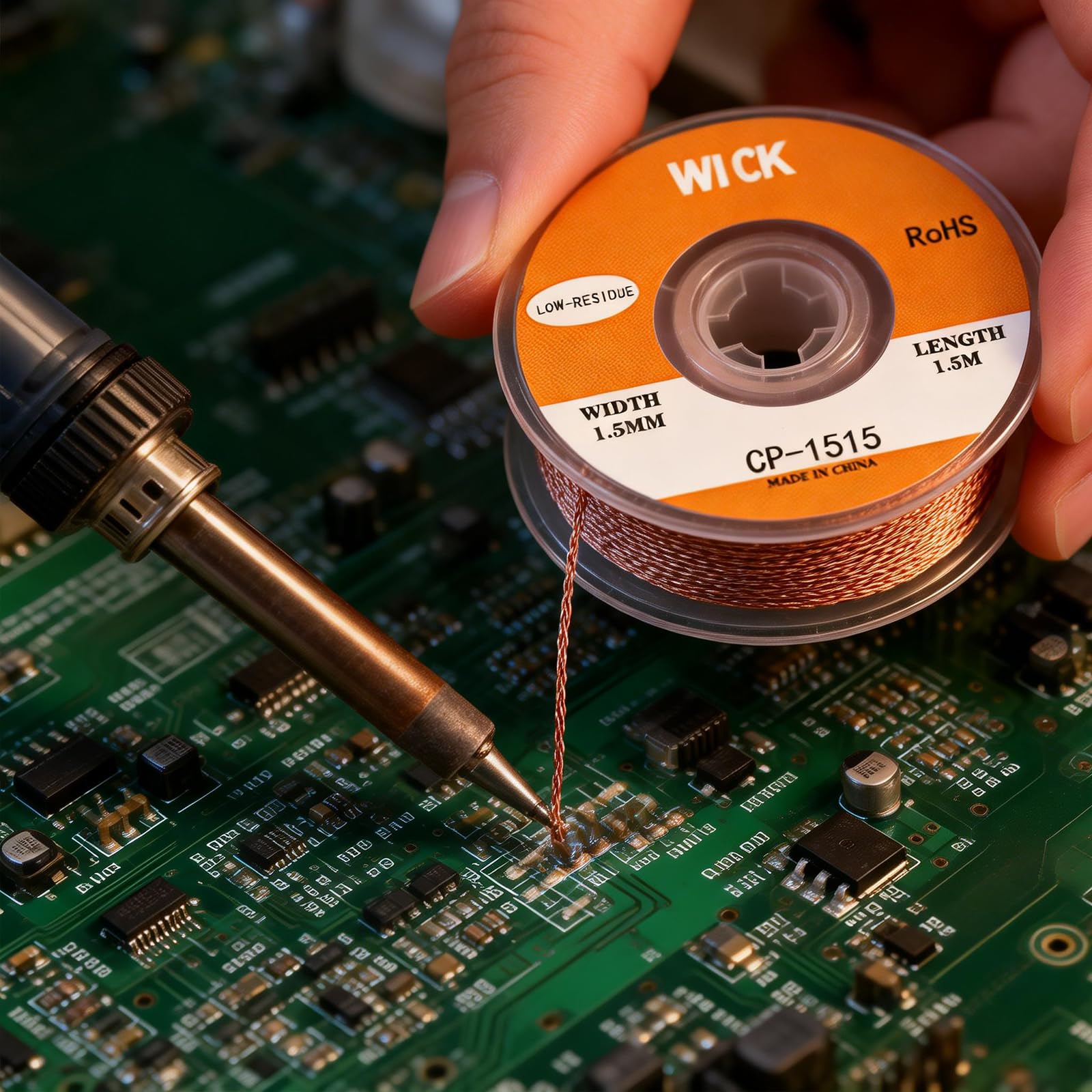 Set Da 6 Trecce Dissaldanti, Solder Wick Di Alta Qualità, Dimensioni Multiple (1.5/2/2.5/3mm), Per Rimuovere Stagno, Per Professionisti E Hobbisti