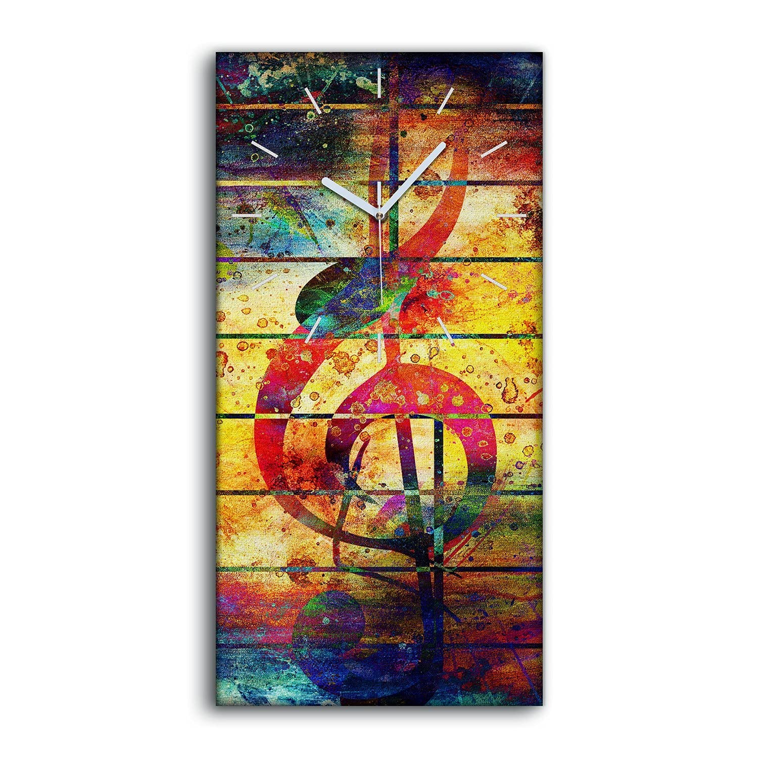 Horloge sur Toile Silencieuse sans Bruit Décoration Murale Chambre