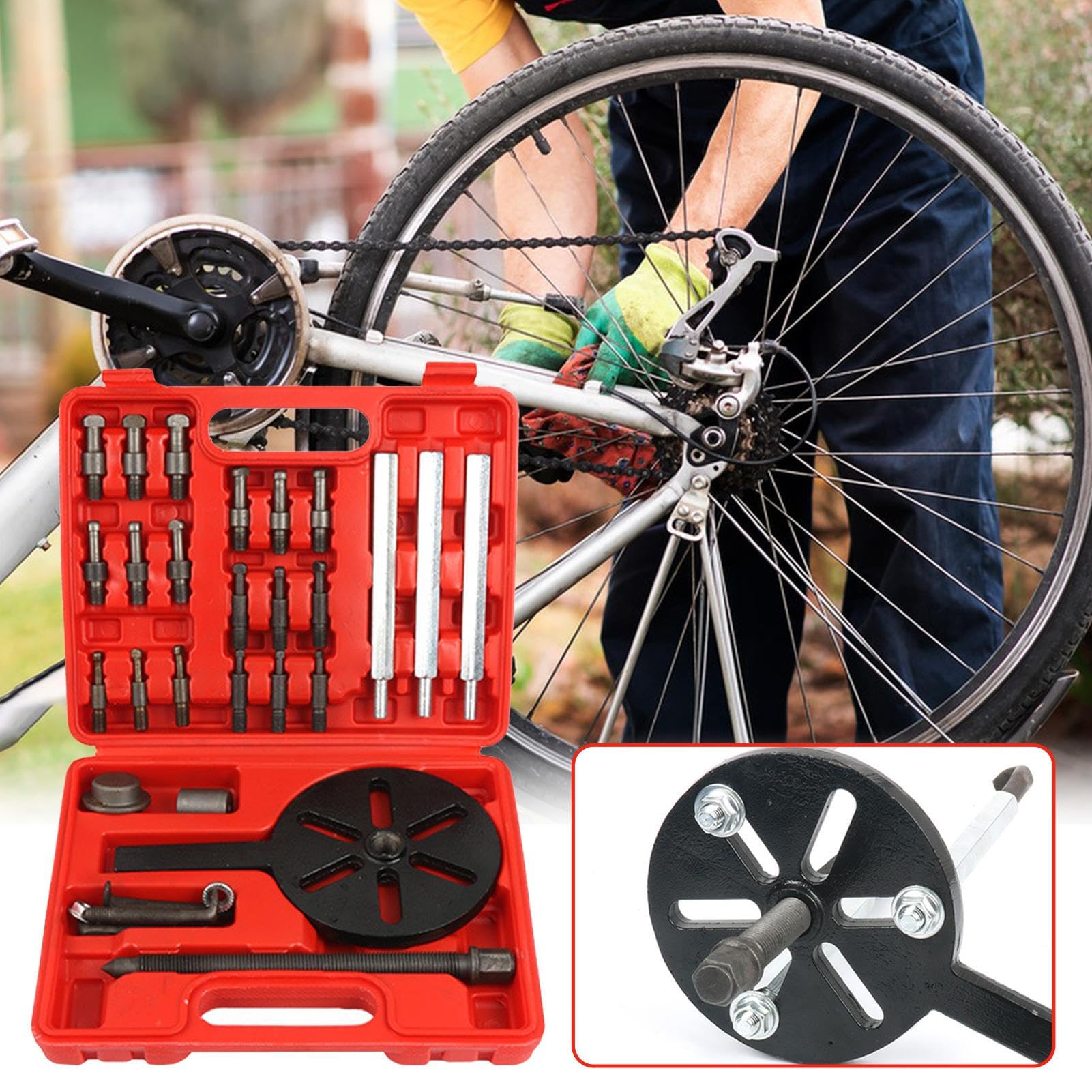 Estrattori Cuscinetti Divisore Esterno Rimozione | 21-in-1 Separatore Cuscinetti Per Ruote, Cambi, Attrezzature Meccaniche, SUV, RV, Camion, Veicolo, Trattore, Rimorchio