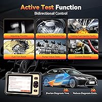 Vista 2 de THINKCAR THINKSCAN 662 Escáner OBD2, herramienta de diagnóstico para automóvil con prueba activa bidireccional, escáner para automóvil Motor ABS SRS