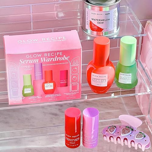 Miniatura 8 de Glow Recipe Juego de suero para el cuidado de la piel suero de ceramida de aguacate + suero de fresa suave AHA BHA + suero de ácido hialurónico