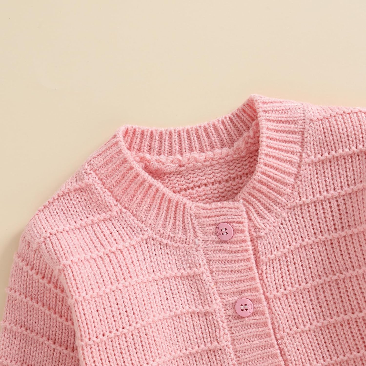 Toddler Girl Ruffle Sweater Cardigan Infant Baby Fall Clothes Winter Warm Long Sleeve Button Up Knitted Jacket Outwear - Image 5