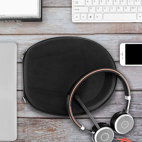 Miniatura 6 de Geekria Shield - Funda para auriculares planos sobre la oreja, bolsa de transporte de viaje de repuesto con almacenamiento de cables, compatible con