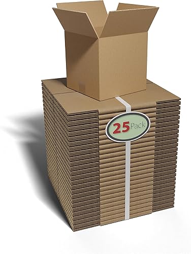 Kenco Cajas de envío, cajas de cartón corrugado para correo, embalaje, mudanza, almacenamiento, fabricadas en los Estados Unidos (paquete de 25, 6 x