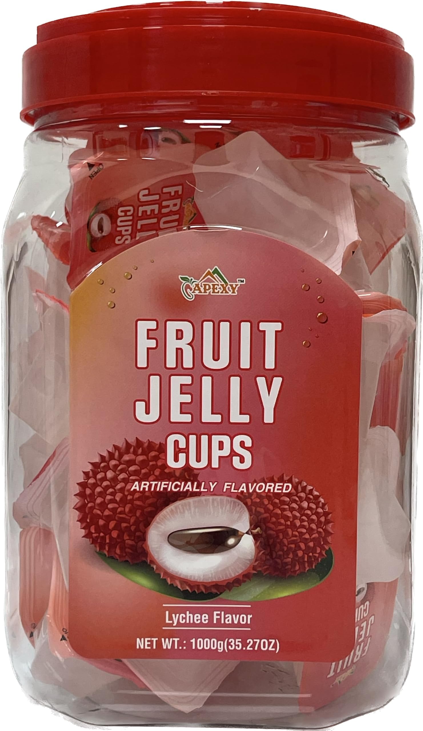 Jelly Snack Fruit Jelly Candy Pack of 2 Bags (20 Cups