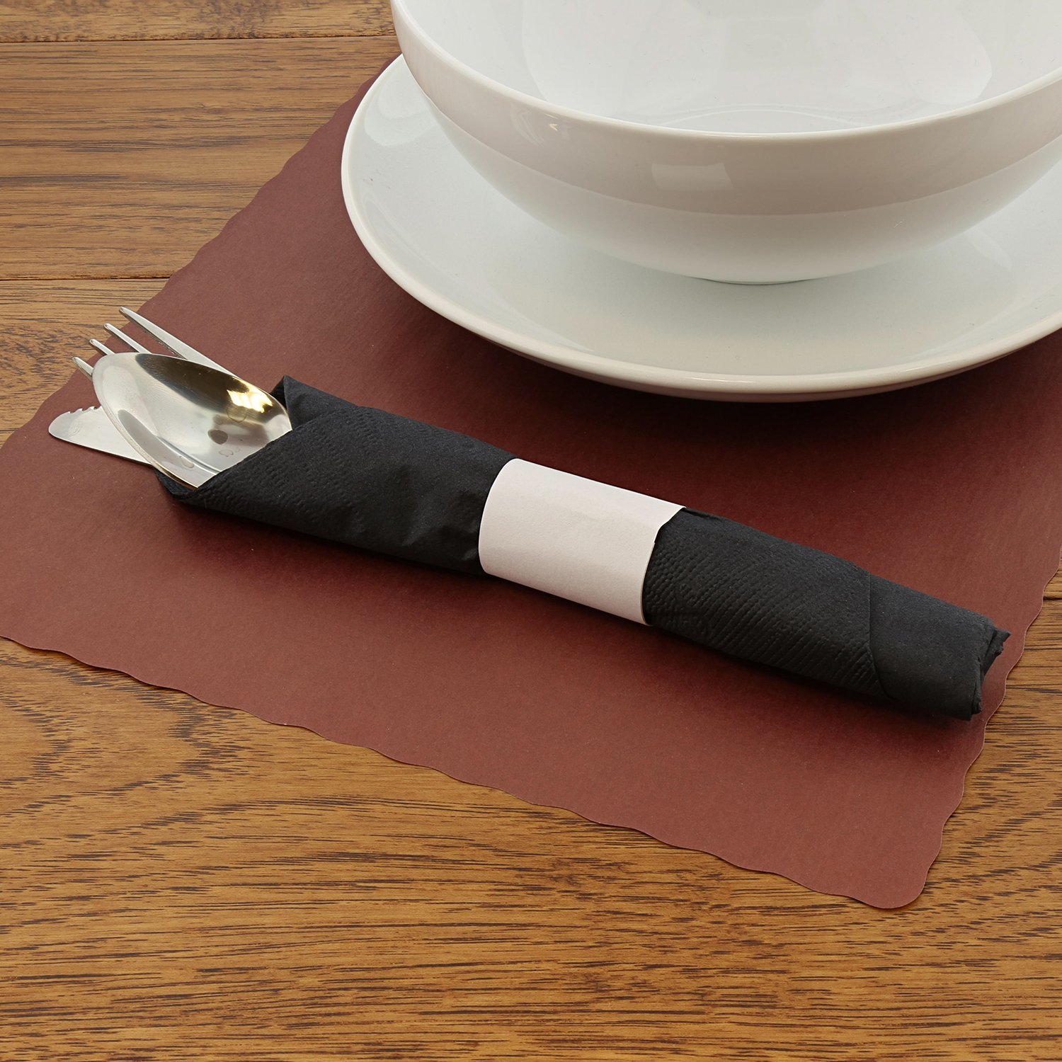 Royal Tovaglietta Usa e getta Borgogna 23 cm x 34 cm, Pacco da 1000