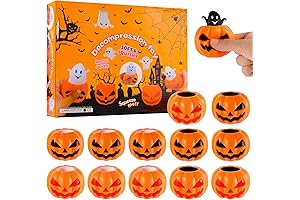 Halloween Toys, 12 Packas Pumpkin Toys Ghost Relieve Stress Fidget Toys Pumpkin...