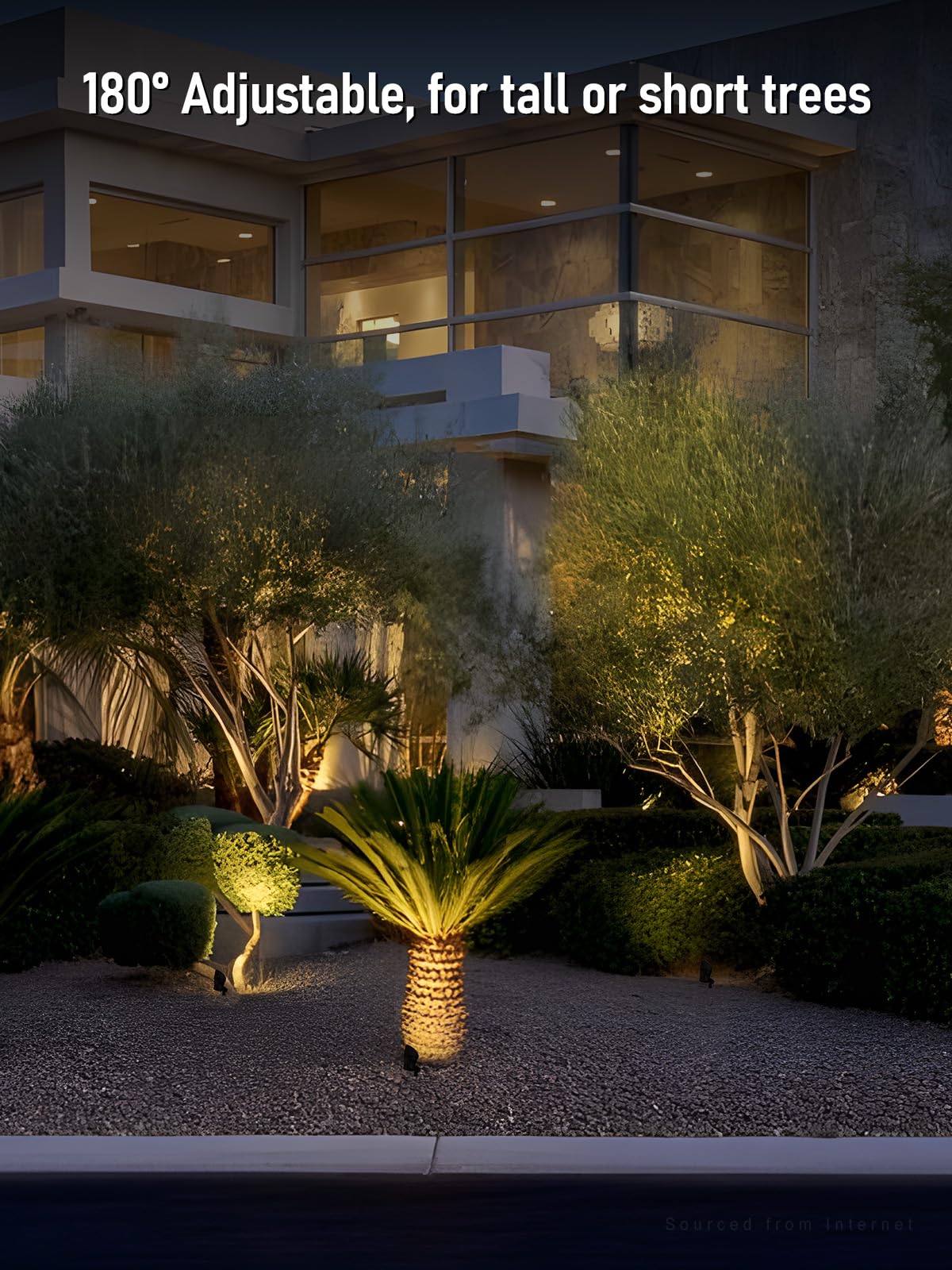 LEONLITE Foco LED de bajo voltaje, 12 V CA/CC, luces de jardín para exteriores, listado ETL, aluminio fundido a presión, CRI90+ para iluminación de jardín de Bush Yard, acabado de bronce, 3000 K