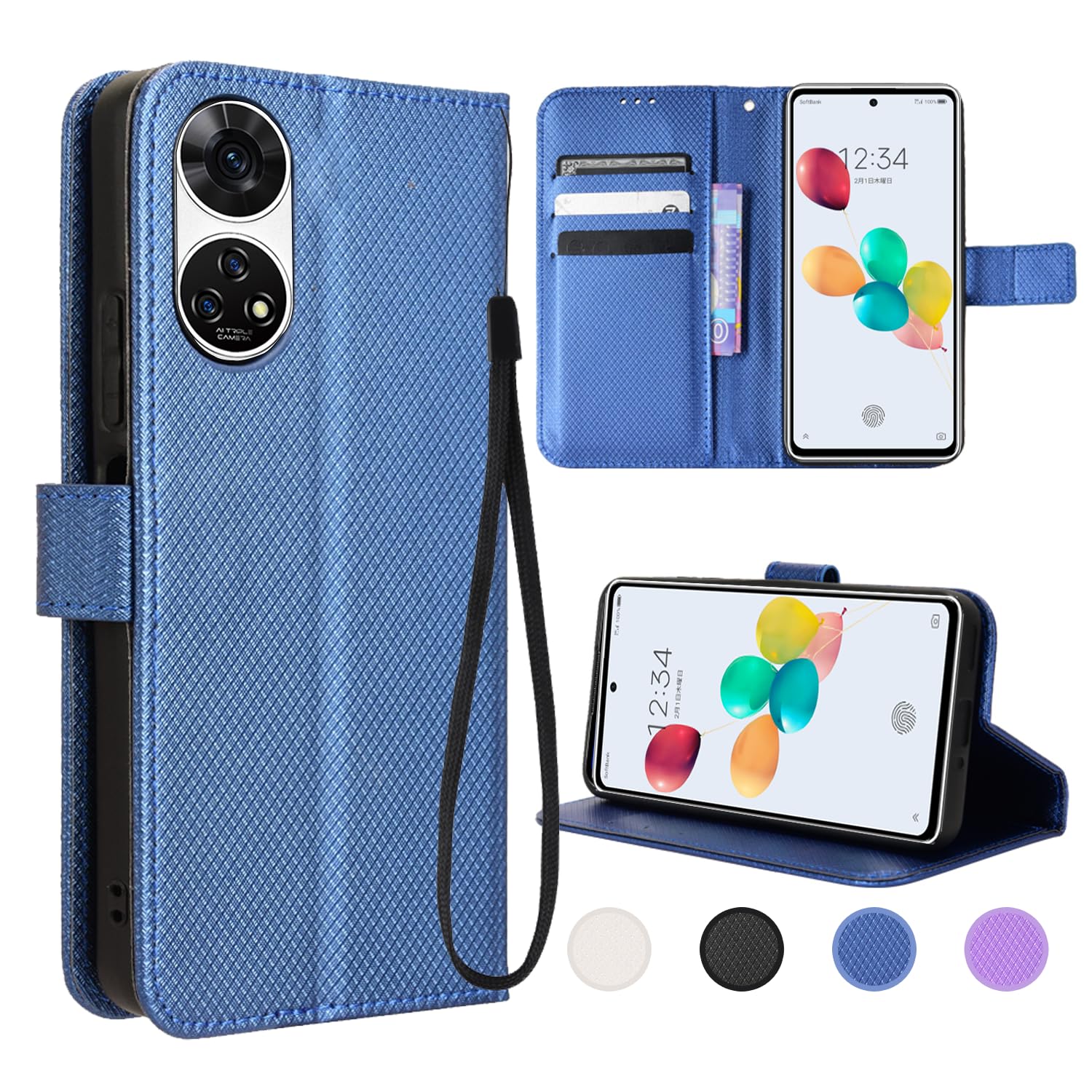 Amazon.co.jp: ZTE あんしんファミリースマホ 用 ケース 手帳型 YAJOJO 