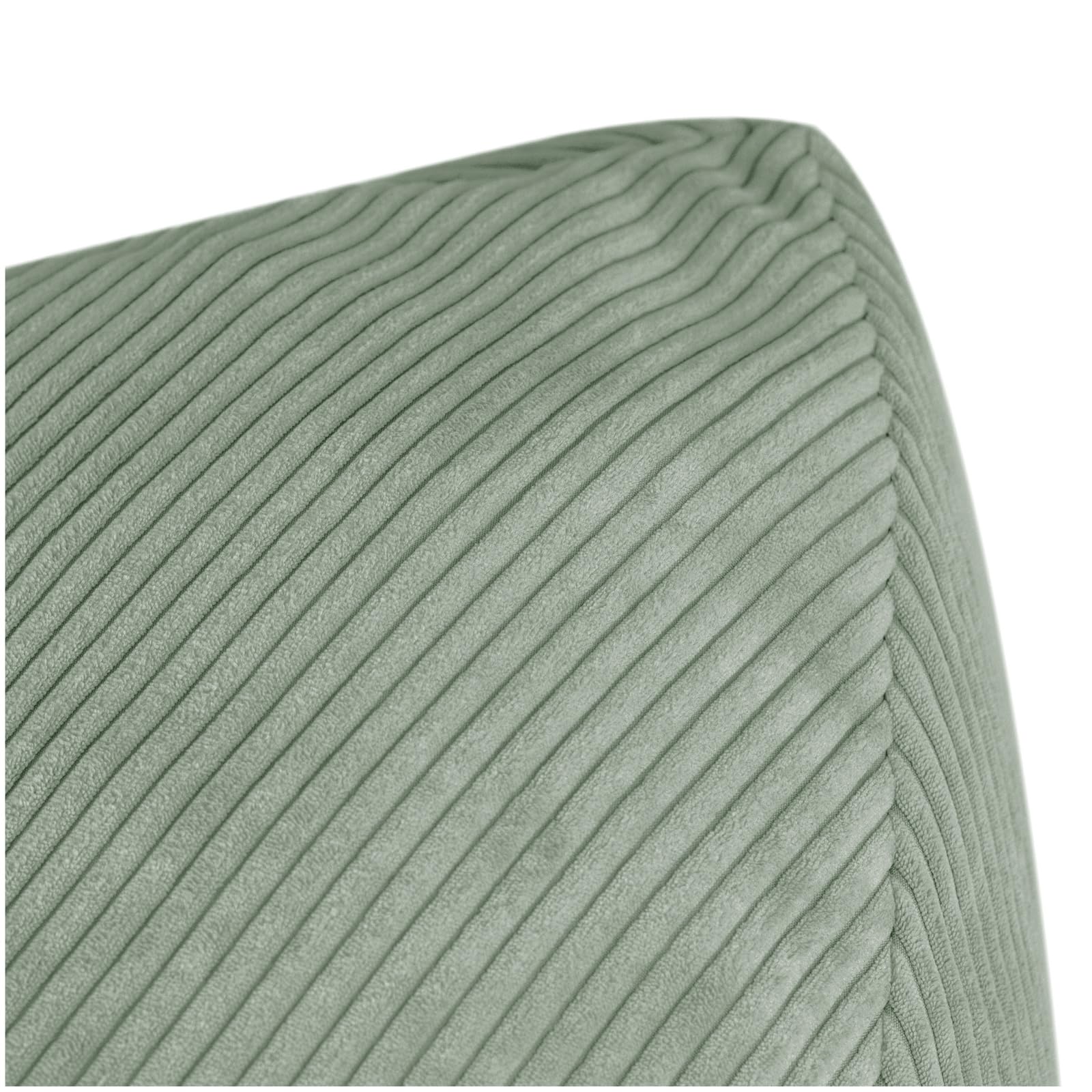 MISIOO Pouf en velours côtelé de qualité supérieure, ergonomique, pour enfant à partir de 12 mois, pouf confortable pour chambre d'enfant, avec rembourrage léger en polystyrène