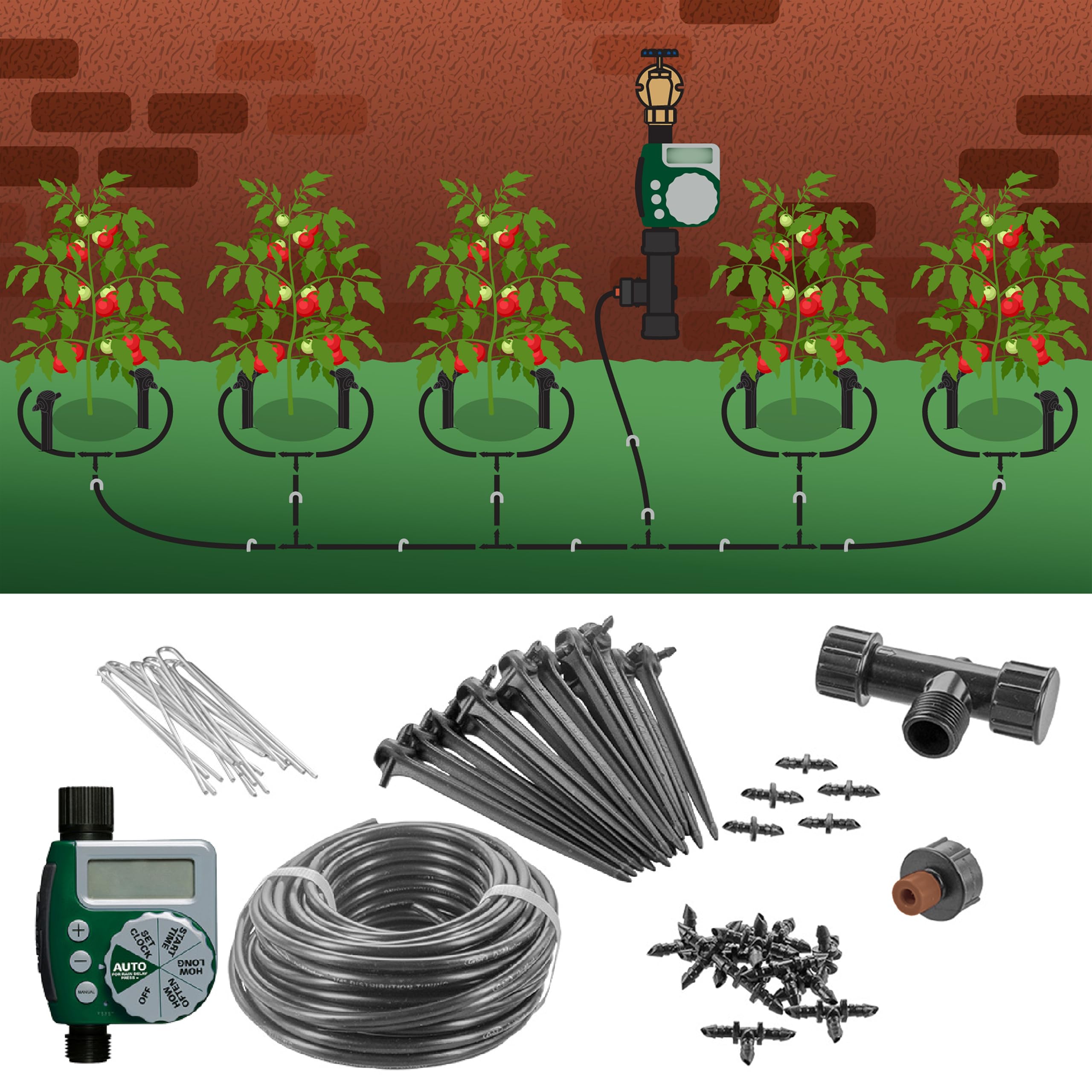 Amazon.co.jp: Orbit 91945 点滴灌漑キット ニュートラル : DIY・工具