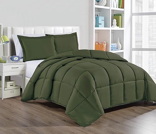 Vista 20 de Juego de edredón de plumón alternativo, 3 piezas Gris pardo