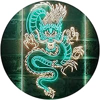 Vista 46 de ADVPRO Chinese Dragon Room Display Dual Color LED Neon Sign Green & Red 16" x 24" st6s46-i3225-gr