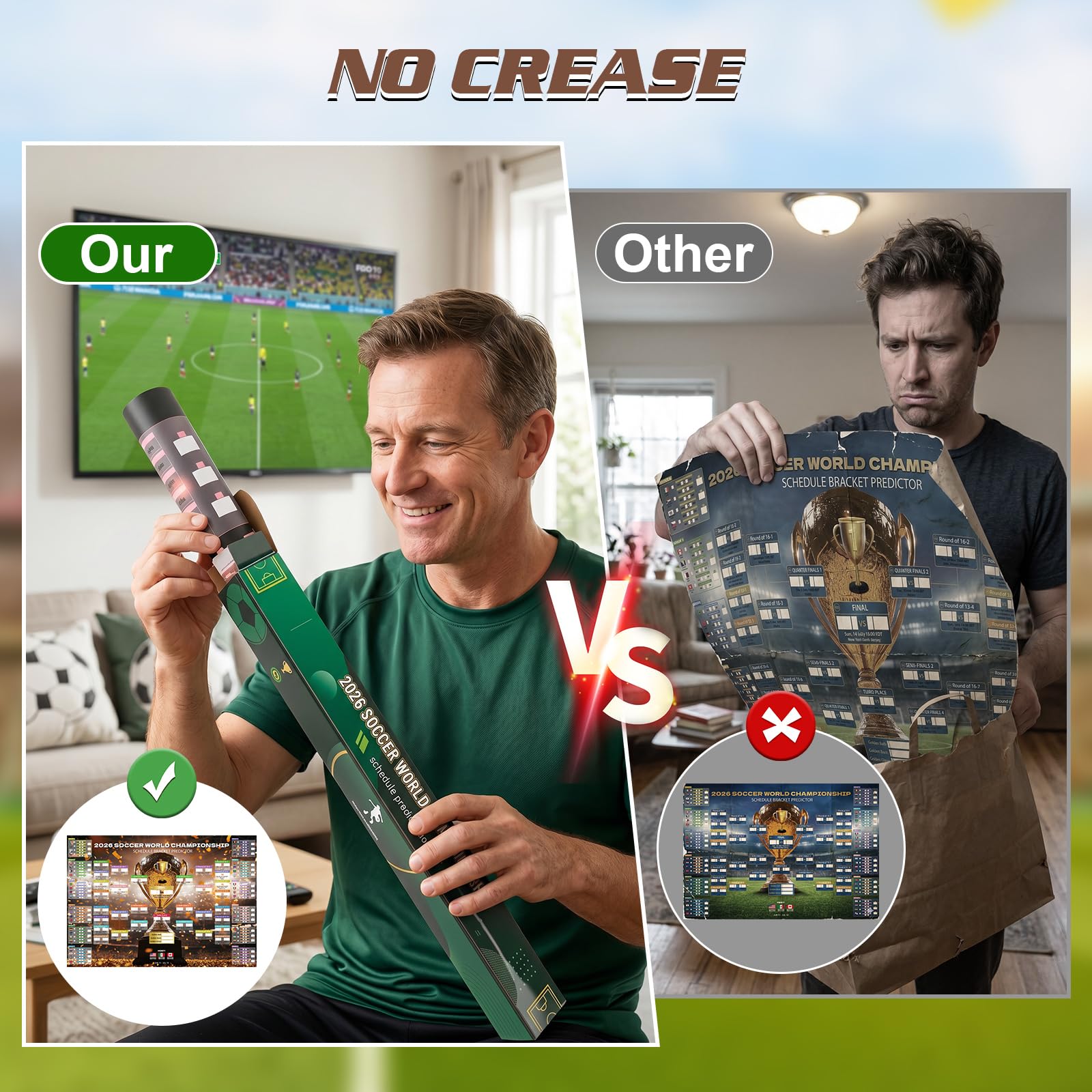 Amazon.com: Koncifun 2026 World Soccer Cup Extra Large Schedule