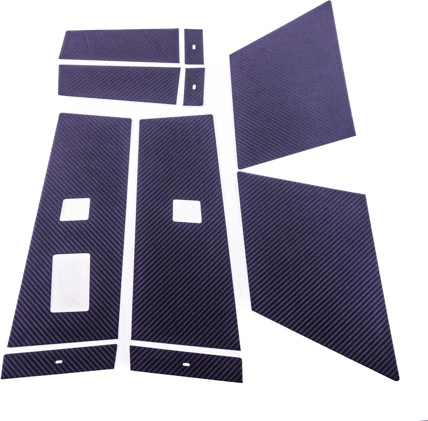 Bestem 100% Carbon Fiber Door Trim Covers for Tesla Cyber Truck, 6 pcs/Set, Twill Matte