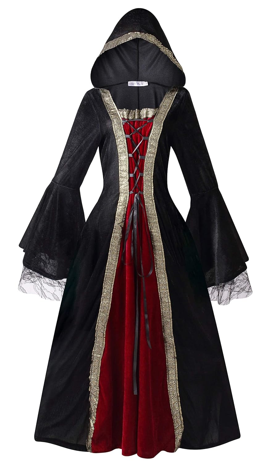Colorful House Plus Size Medieval Dress, Renaissance Princess Costume for Women