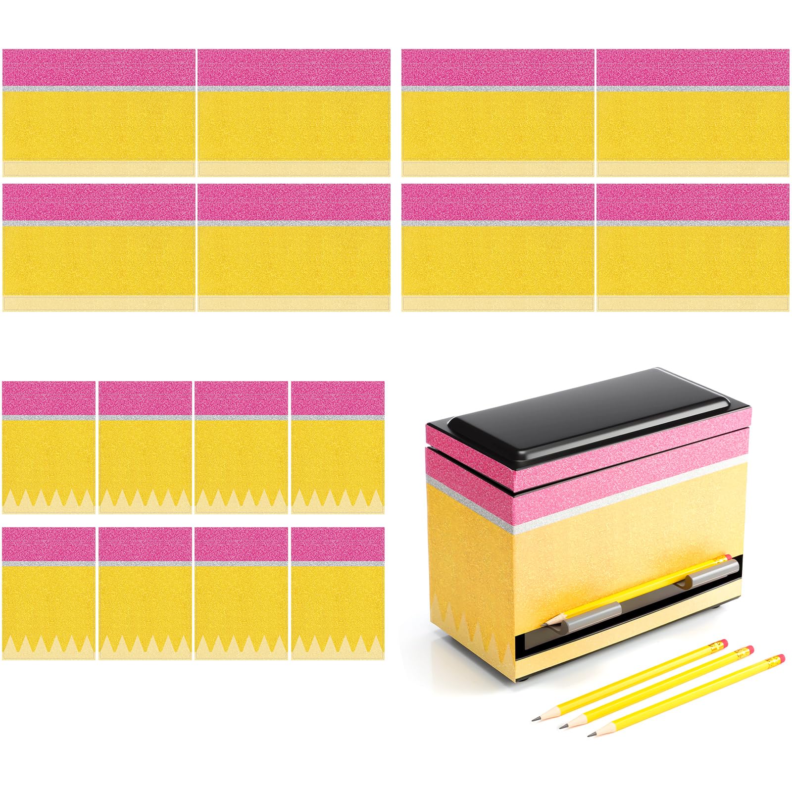 Distributeur de crayons autocollant et porte-stylo mural en acier inoxydable DIY