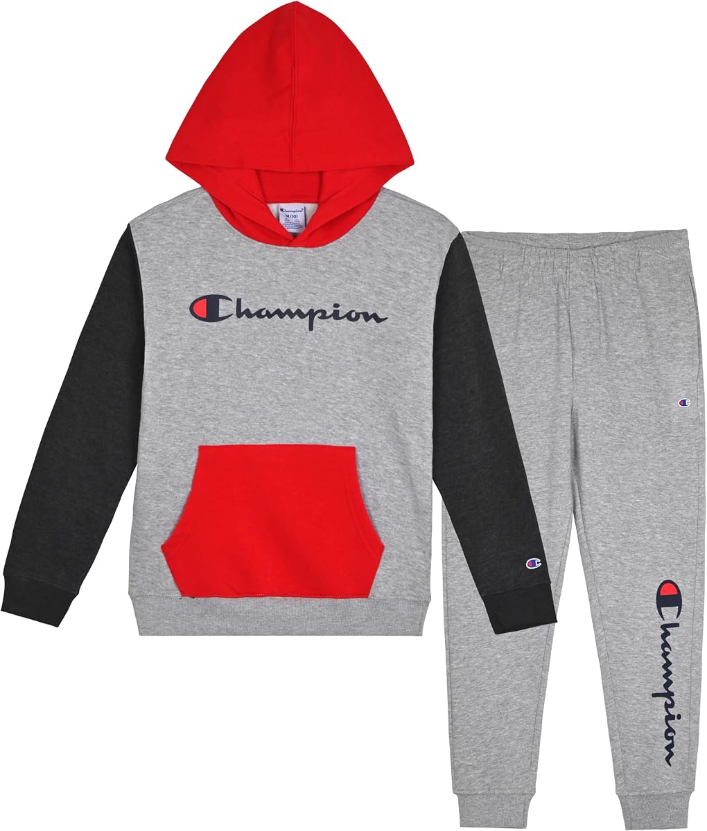 Chándal con capucha y pantalón de chándal Champion para niño | Sudadera con capucha y pantalón de chándal Soft Fleece Graphic