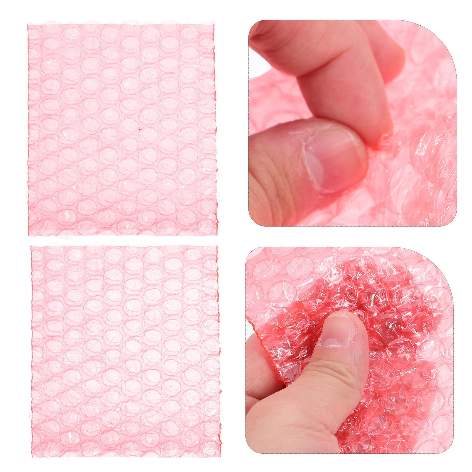 Vaguelly Luftpolsterbeutel 8x10cm Transparent 100 Stück Gepolstert Stoßdämpfend Versandverpackung für Umzug und Lagerung