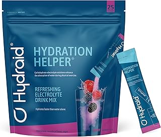HYDRAID Hydration Helper® BERRY – Boisson Électrolyte Premium (1118mg d'Électrolytes) pour Sport & Récupération Rapide – 25 Sachets Saveur Fruits des Bois
