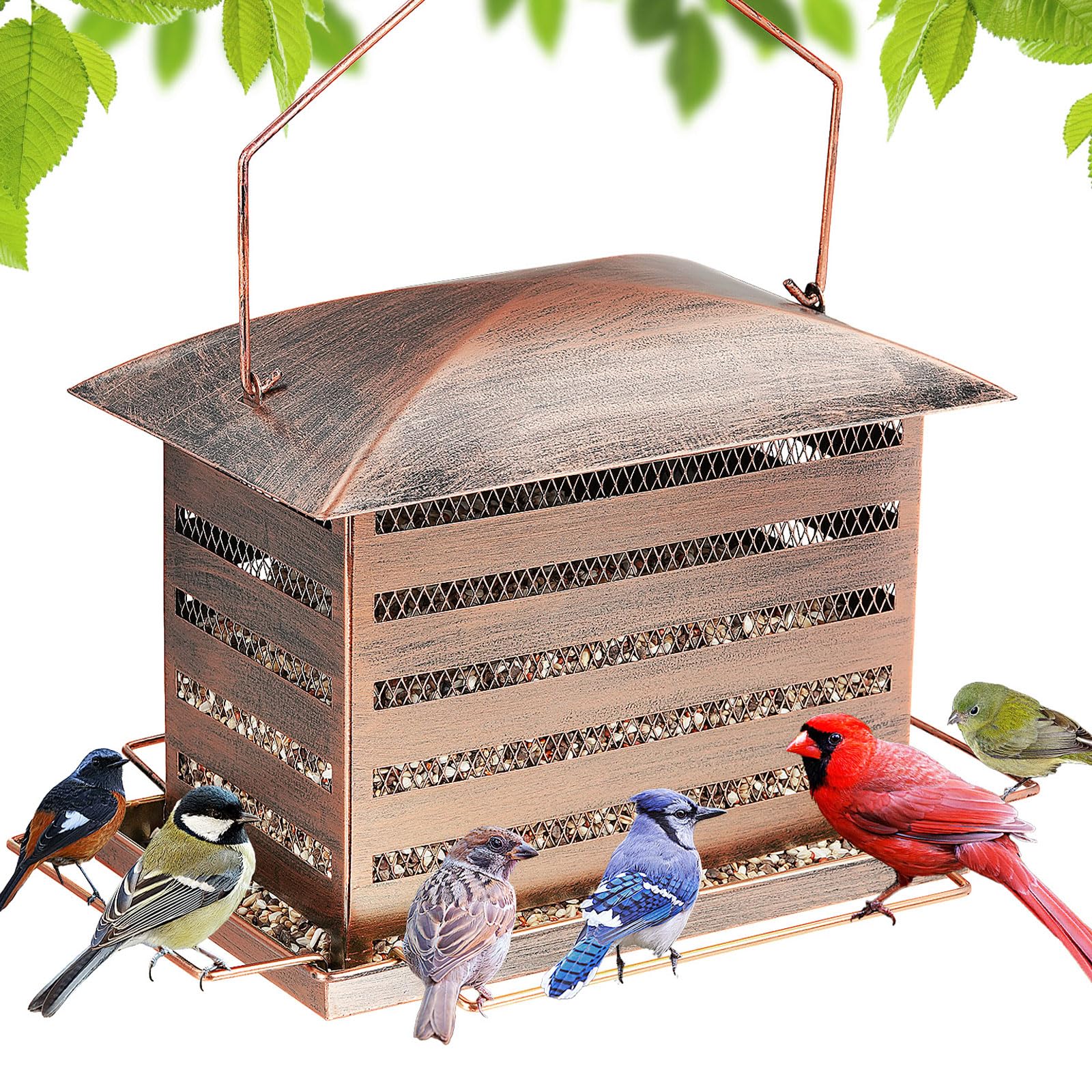 IWNTWY Rectangular Mesh Bird Feeder