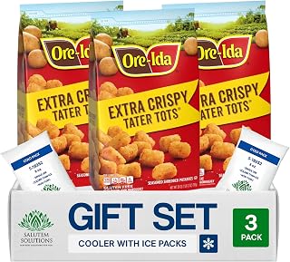 Salutem Vita – Gluten-Free Extra Crispy Frozen Tater Tots, Gift Set, 28 oz – Pack of 3