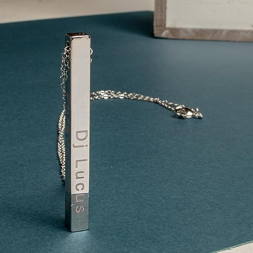 Miniatura 4 de Custom Vertical Necklace for WomenPersonalized Necklace gift with Name Gold Bar Necklace Elegant Personalized Jewelry Custom Name Necklace Perfect