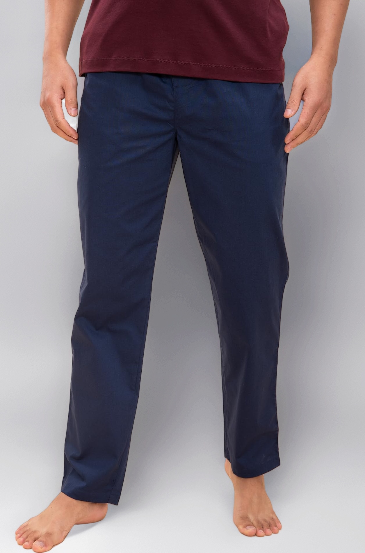 Regular Fit Cotton Blend Woven Casual Style Pyjama Dual Pockets Breathable Microfibre Waistband Anti-Bacterial Stretchable Soft Comfortable Pyjama For Men