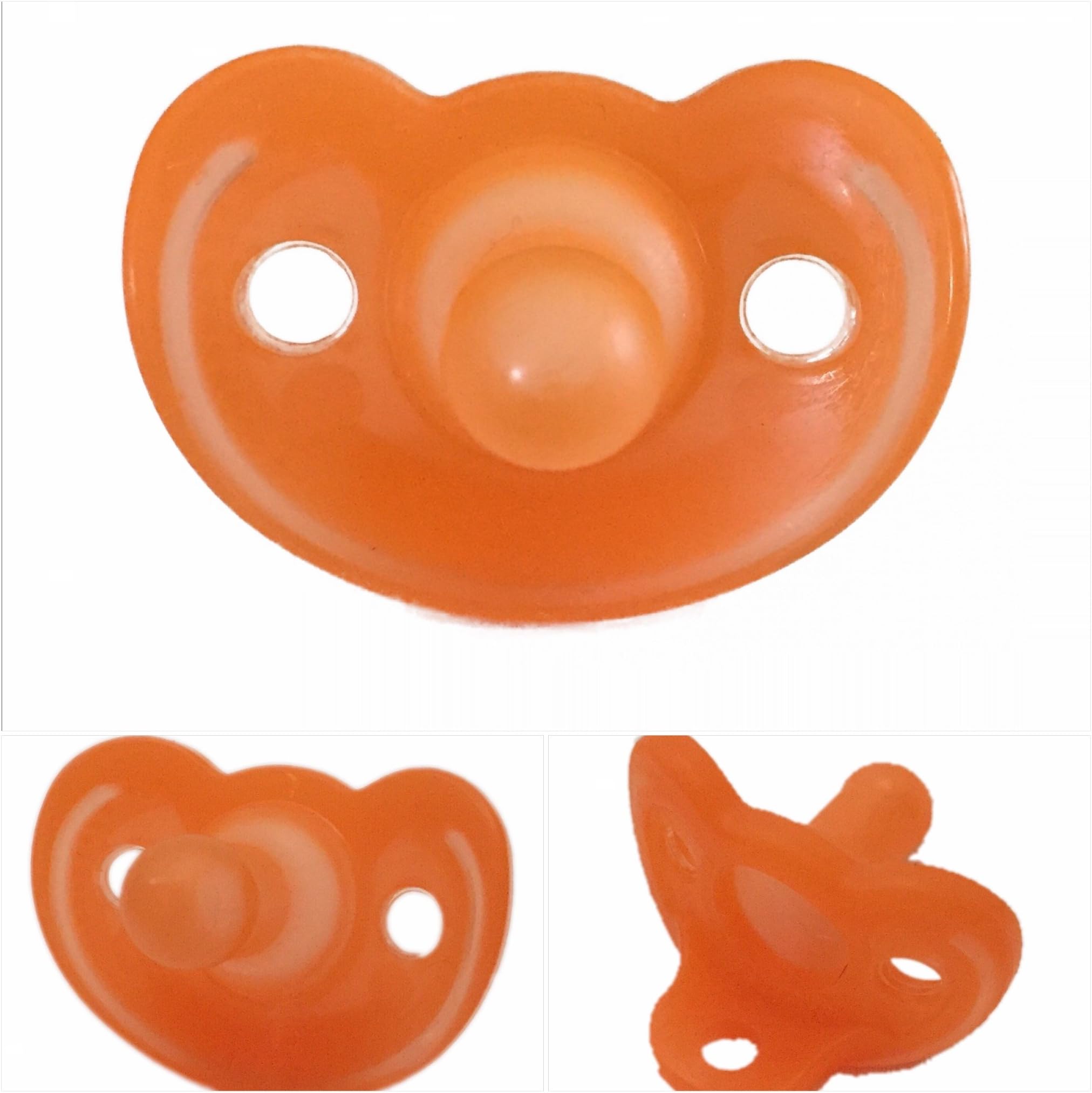 3-Pack GumDrop Pacifiers (Orange)