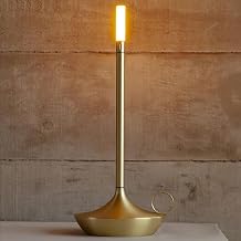 Dark Academia Lamp, Rechargeable Dimmable Desk Light