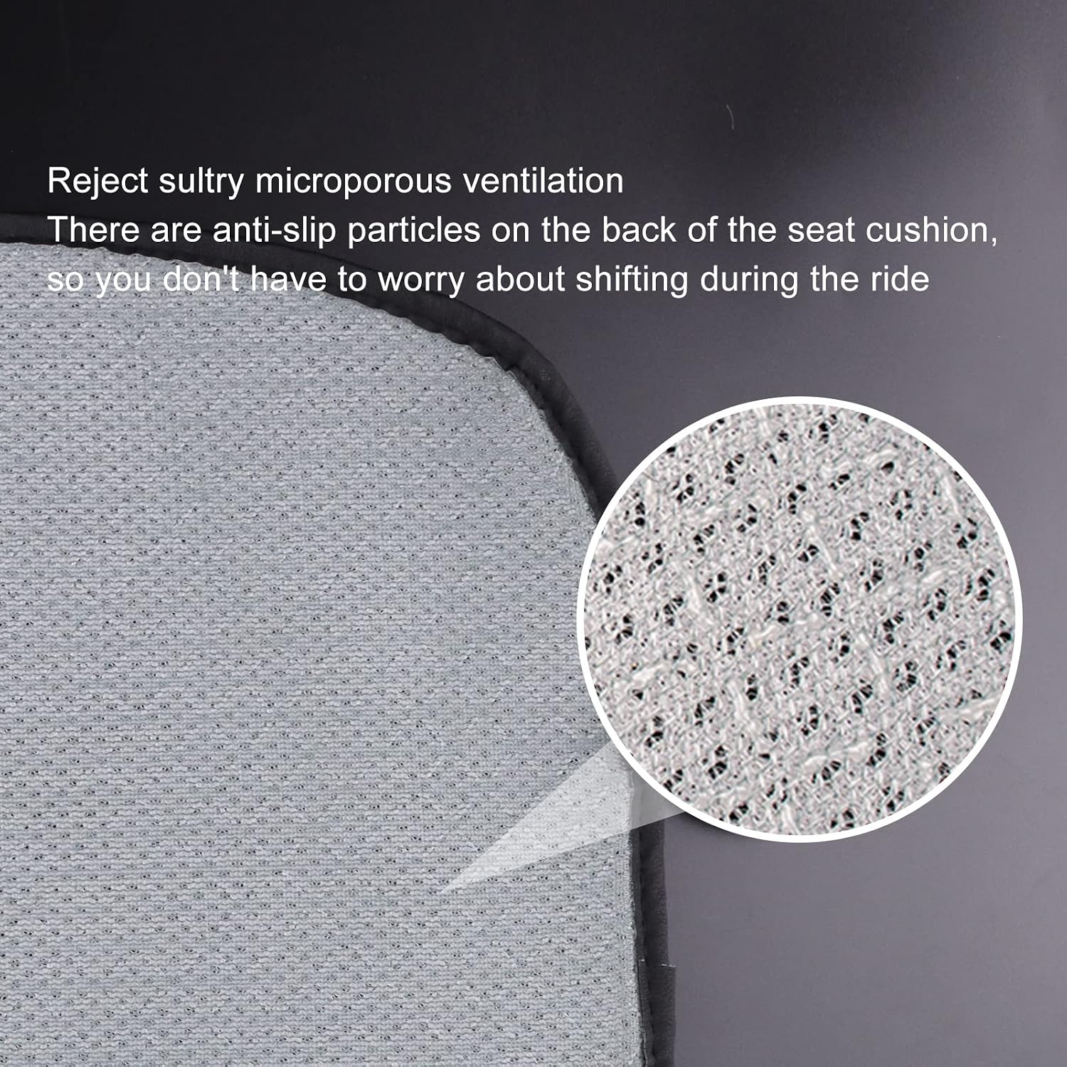 KUNGKIC for Tesla Model 3 2017-2023 Mesh Front Car Seat Cover Breathable Cooling Front Seats Protector Covers for All Season Interior Accessories 1 Pcs Linen Gray