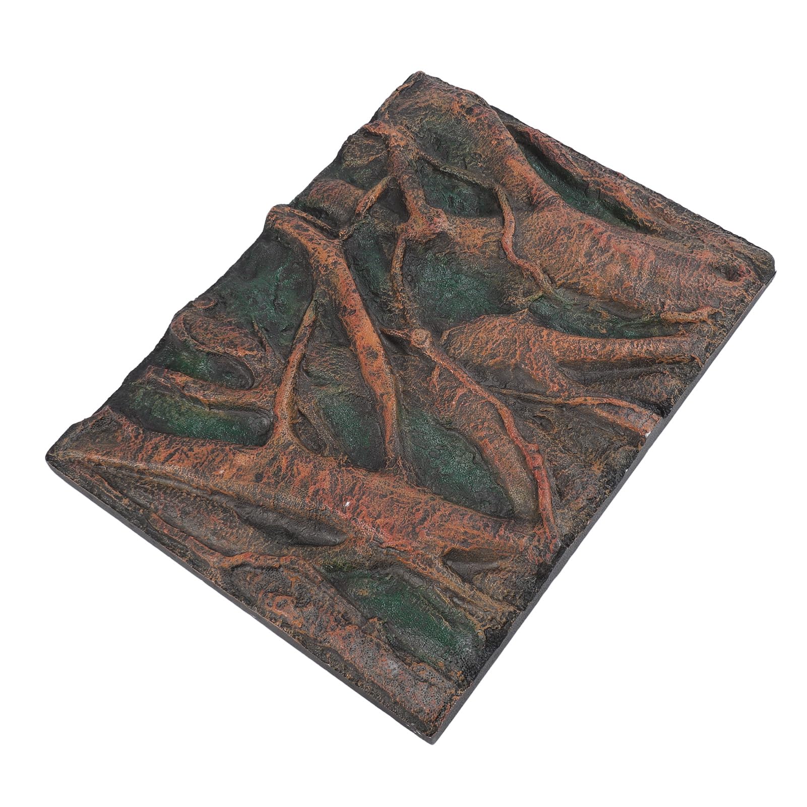 CHICIRIS 3D-Reptilien-Hintergrund, Aquarium-Hintergrund, Schaumstoff-Felsen-Wanddekoration mit 3D-Texturen für Aquarium, Reptilien-Terrarium (H)